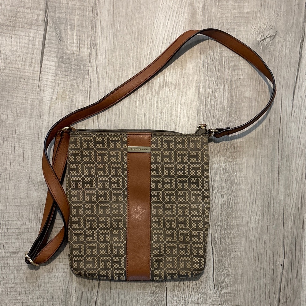 Tommy Hilfiger brown crossbody bag